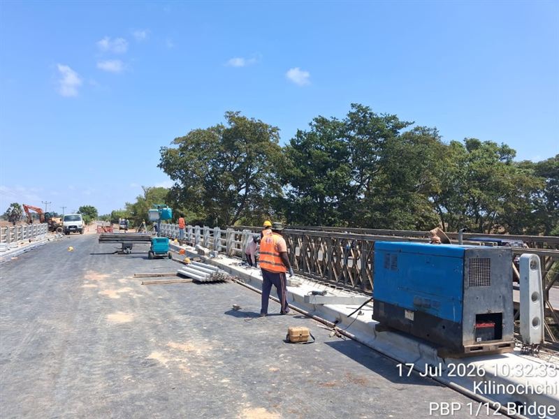 Kilinochchi Bridge Construction