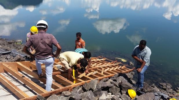Remedial Works at Ulhitiya - Rathkinda Dams - RR Construction Sri Lanka