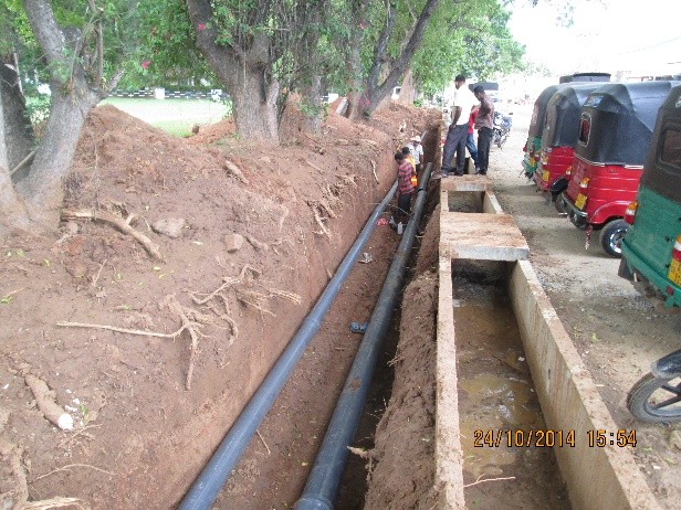 Laying of DI/uPVC Pipes & Fittings for Embilipitiya - Middeniya Road. - RR Construction Sri Lanka